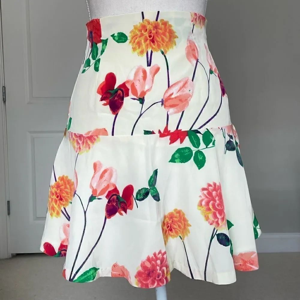 BB Dakota Goodwin Lush Cupra Touch Floral Skater Skirt